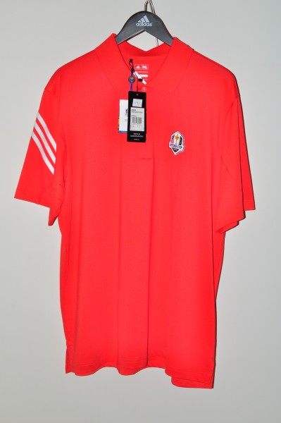 Adidas golf Ryder Cup Polo, Stripe, Rot-weiss,coolmax