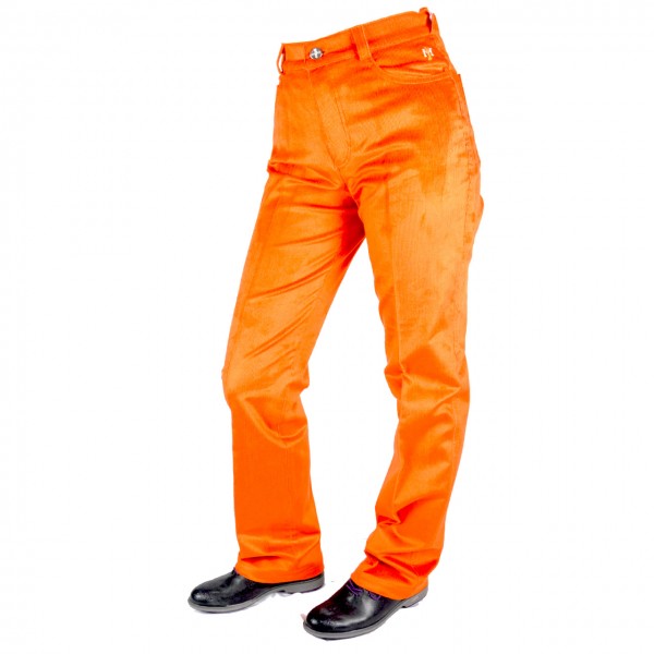 Masters, Golf Jean, Cord, strech, orange Damenhose