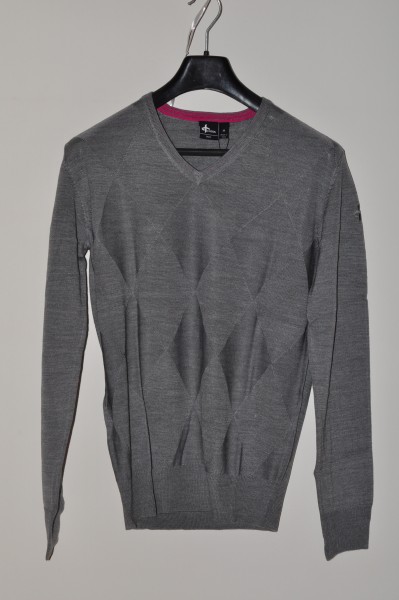 Cotton, golf mode Pullover, Gray